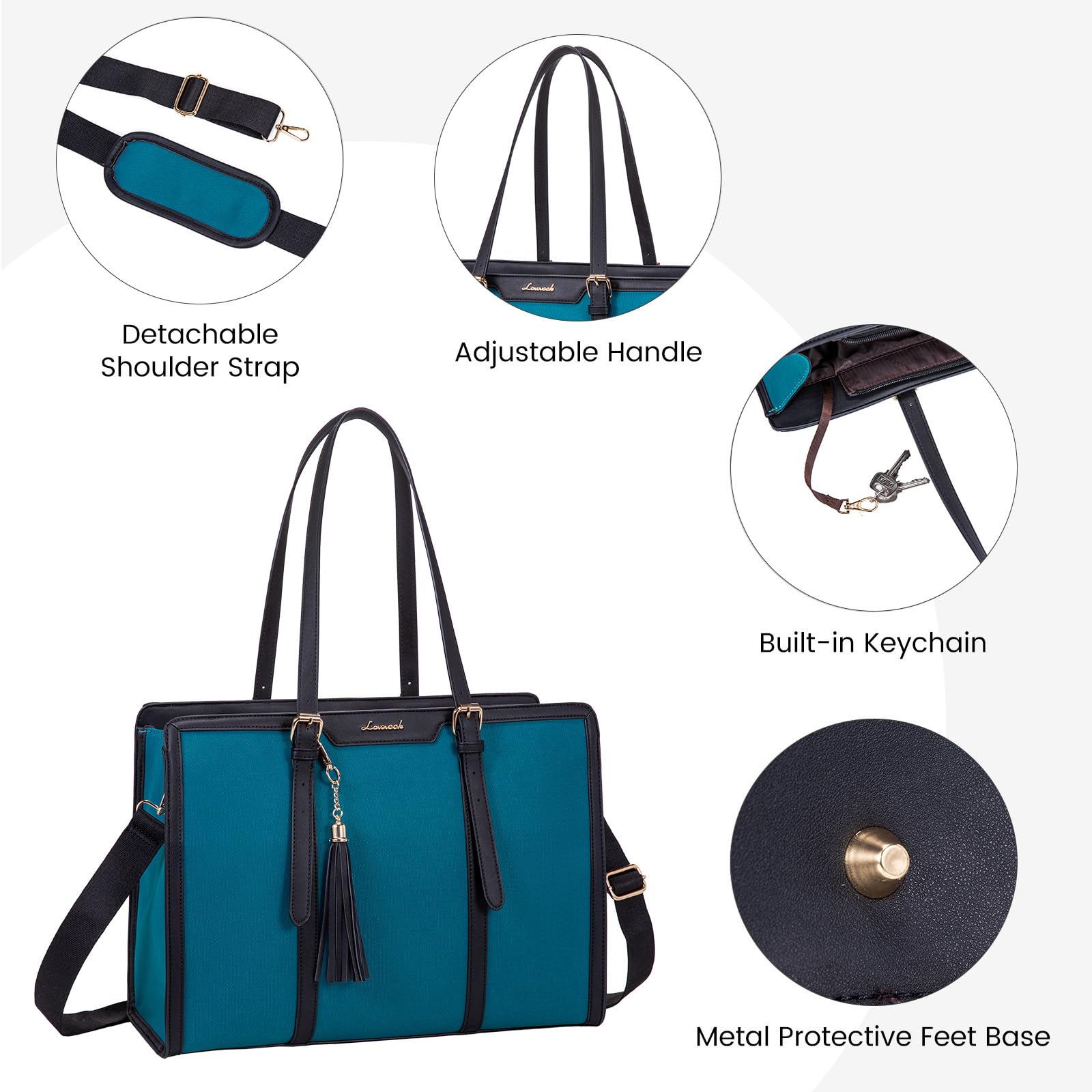 Foto 7 pulgar | Bolsa Para Portátil Lovevook De Lona Ligera De 15.6 Pulgadas Para Mujer - Venta Internacional.