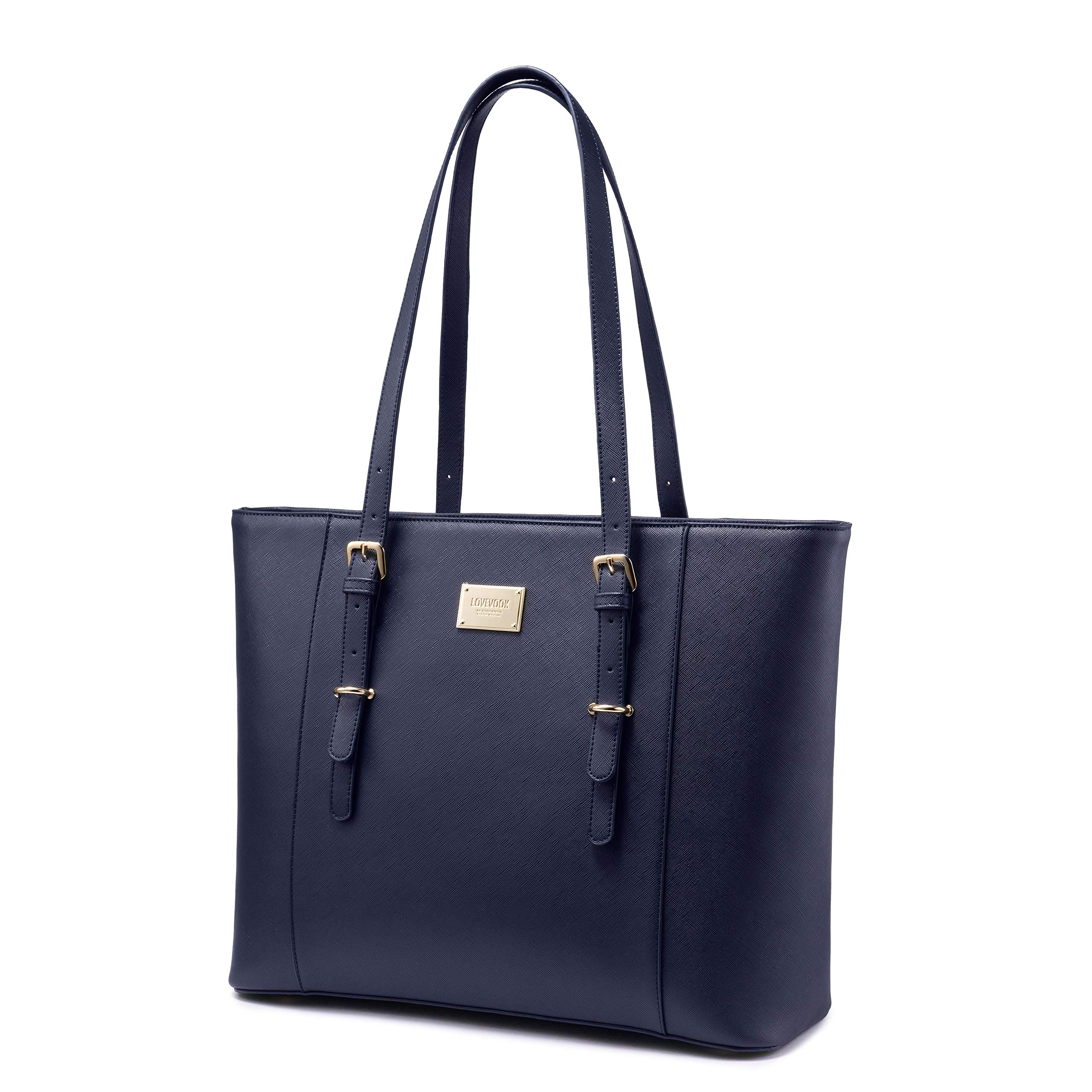 Foto 3 pulgar | Bolsa De Mano Para Portátil Lovevook Professional Para Mujer, Color Azul Marino - Venta Internacional.