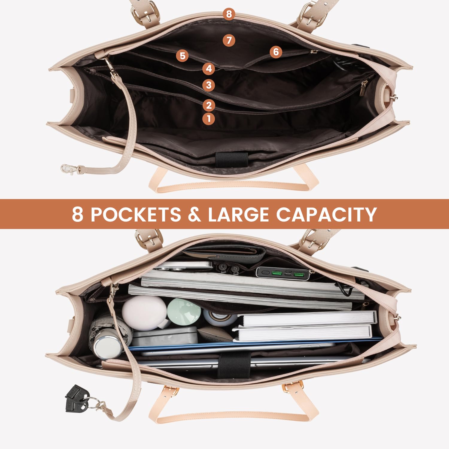 Foto 3 pulgar | Bolsa Para Portátil Lovevook Para Mujer, Moderna Bolsa De Ordenador De Gran Capacidad, Juego De Band - Venta Interna