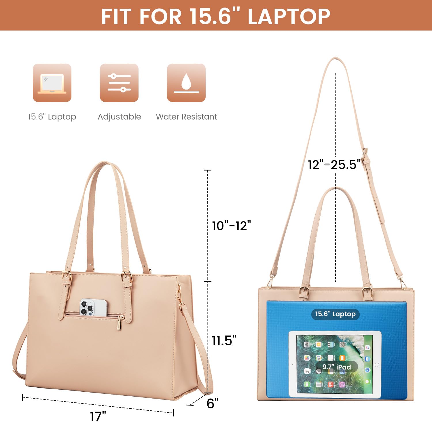Foto 5 pulgar | Bolsa Para Portátil Lovevook Para Mujer, Moderna Bolsa De Ordenador De Gran Capacidad, Juego De Band - Venta Interna