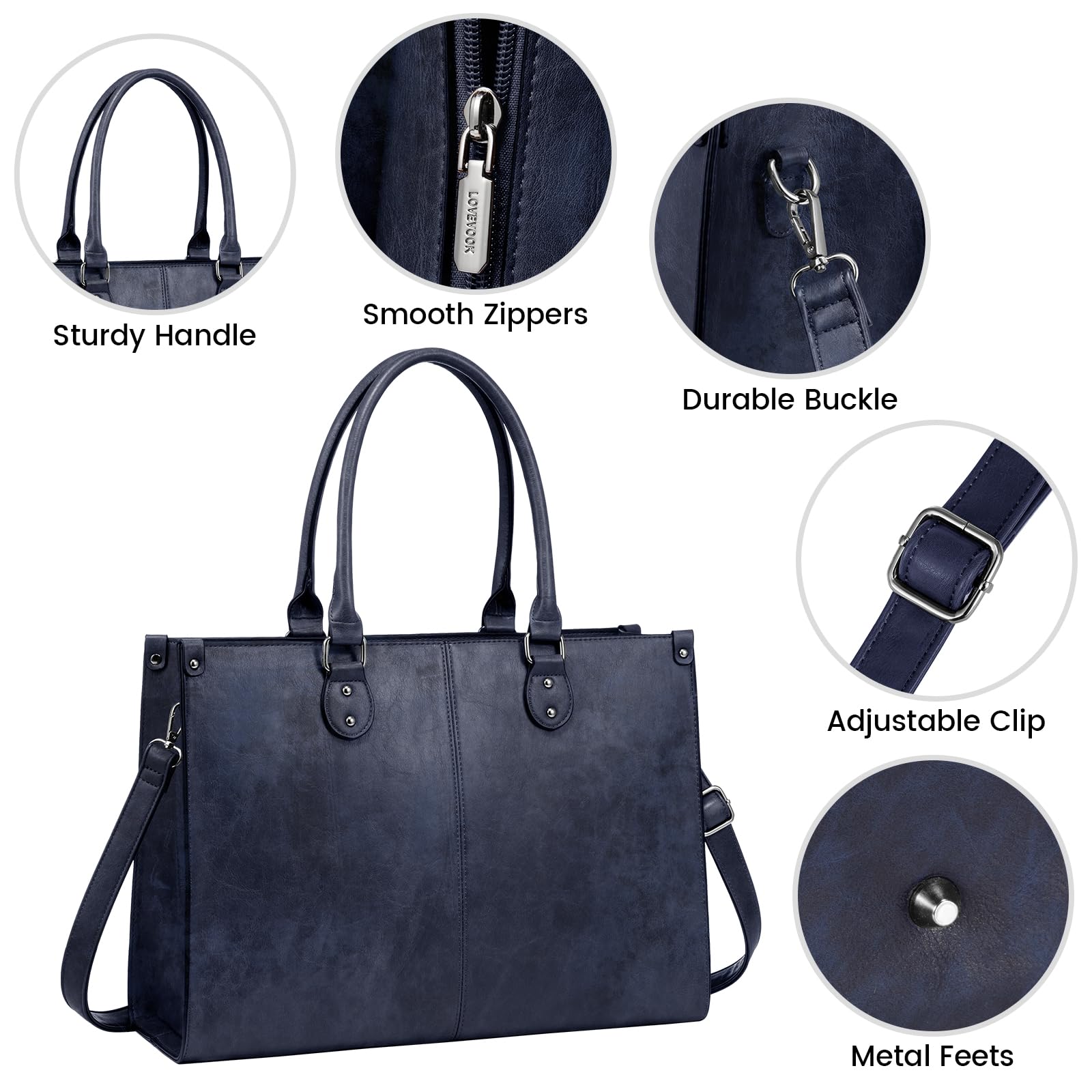Foto 5 pulgar | Bolsa Para Portátil Lovevook Para Mujer, Bolso De Mano Para Portátil De 15,6 Pulgadas, Bolsas De Tra - Venta Intern