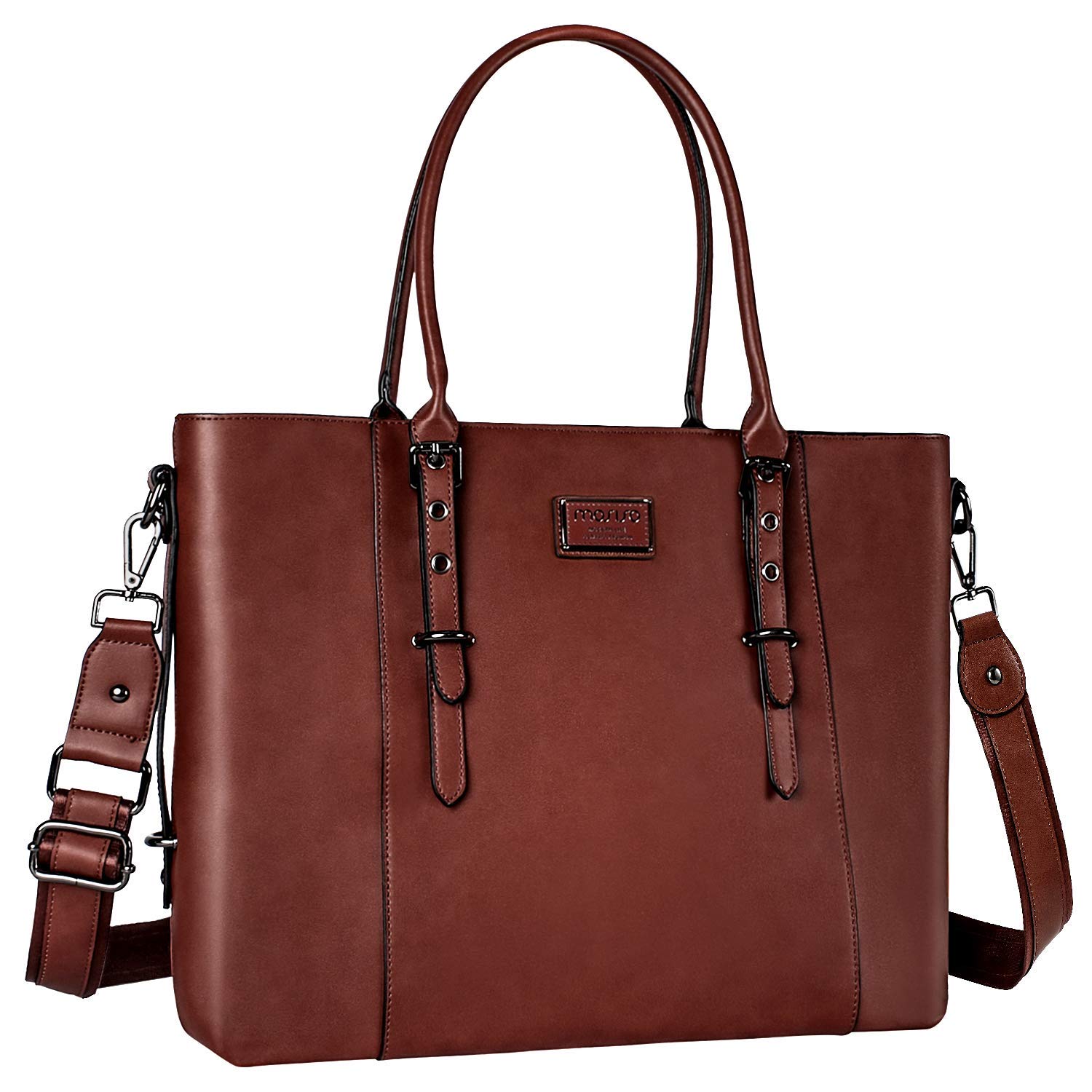 Foto 1 | Bolsa Mosiso Para Portátil, Piel Sintética, 17-17,3 Pulgadas, Impermeable, Marrón - Venta Internacional.
