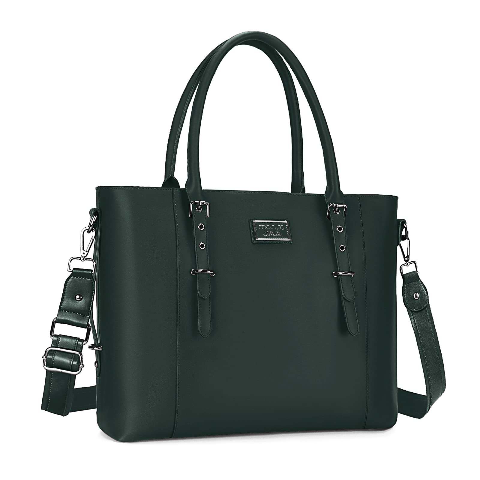 Foto 2 pulgar | Bolsa Mosiso De Piel Sintética Para Portátil Para Mujer De 17 A 17 Pulgadas, Color Verde - Venta Internacional.