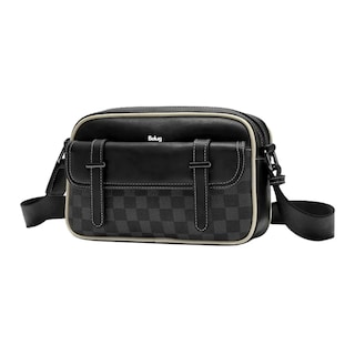 Foto 1 | Bolso De Hombro A Cuadros Informal De Negocios Belug, Negro