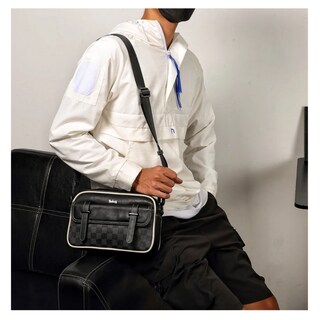 Foto 5 | Bolso De Hombro A Cuadros Informal De Negocios Belug, Negro