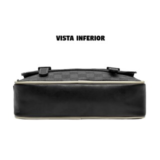 Foto 4 | Bolso De Hombro A Cuadros Informal De Negocios Lab.g, Negro