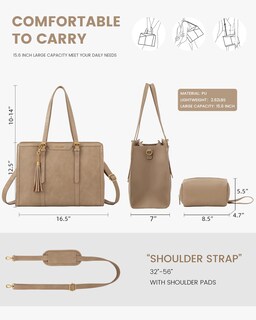 Foto 5 | Bolsa de Hombro Lovevook con Cosmetiquera-Venta Internacional