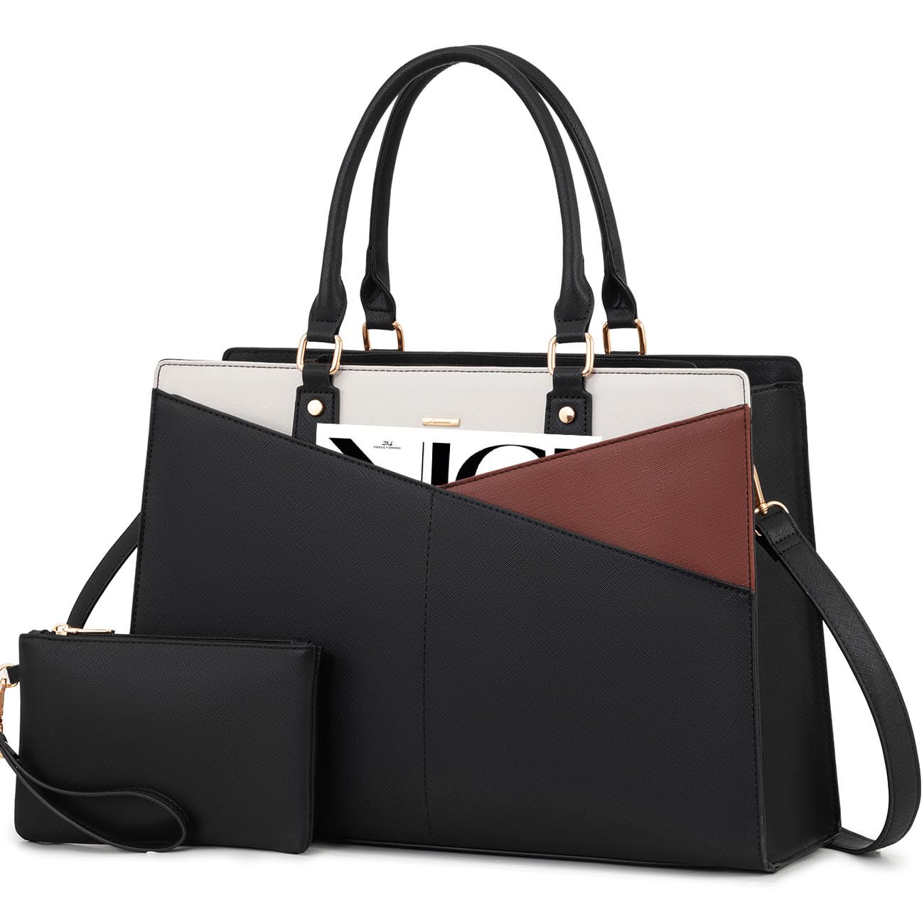 Foto 2 pulgar | Bolso De Mano Para Ordenador Portátil Lovevook De Piel Y Oficina De Negocios Para Mujer - Venta Internacional.