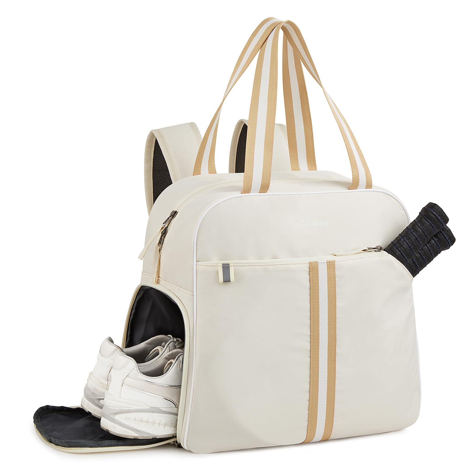 Foto 2 pulgar | Mochila Pickleball Bag G4free, Impermeable, Color Marfil - Venta Internacional.