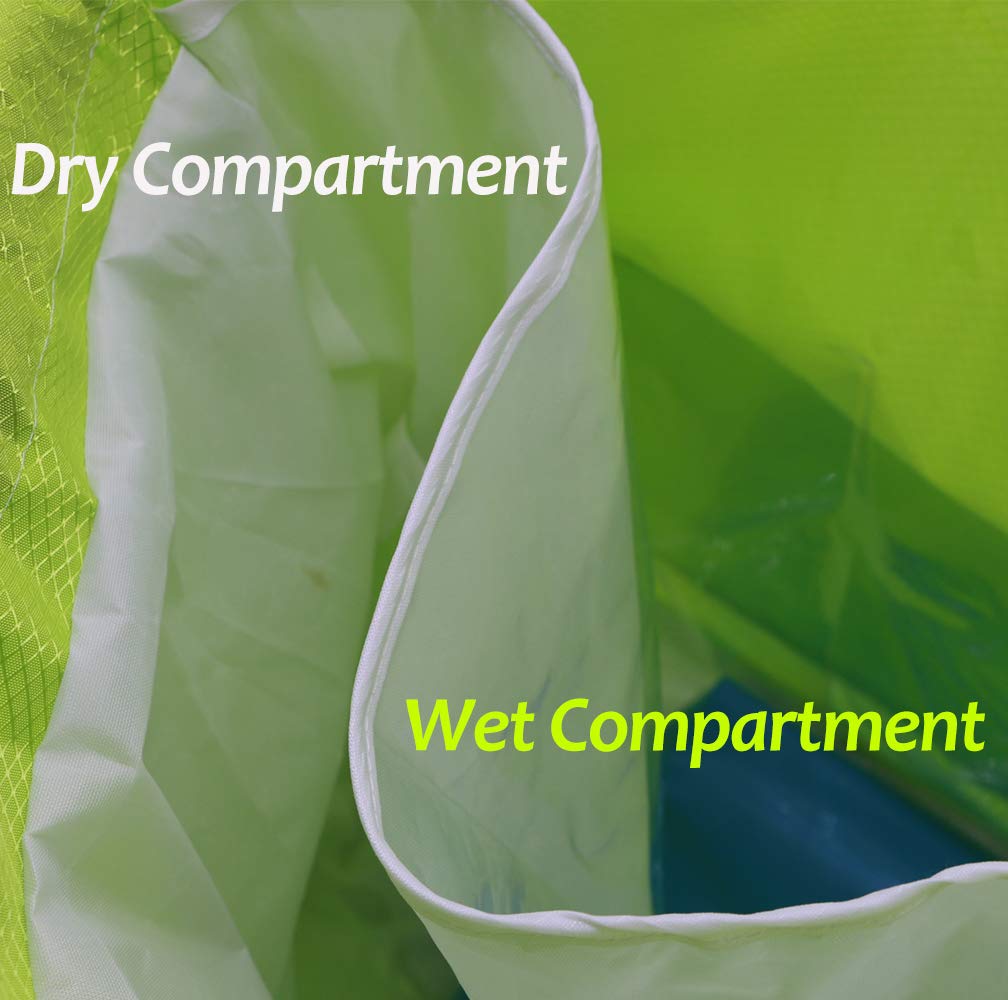 Foto 5 | Bolsa De Natación Kikigoal, Seca Y Húmeda, Separada, Impermeable, 36 X 40 Cm - Venta Internacional.