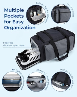 Foto 4 | Bolsa Deportiva Bagsmart, Bolsa De Gimnasio Para Hombre Con Compartimento Para Portátil - Venta Internacional.