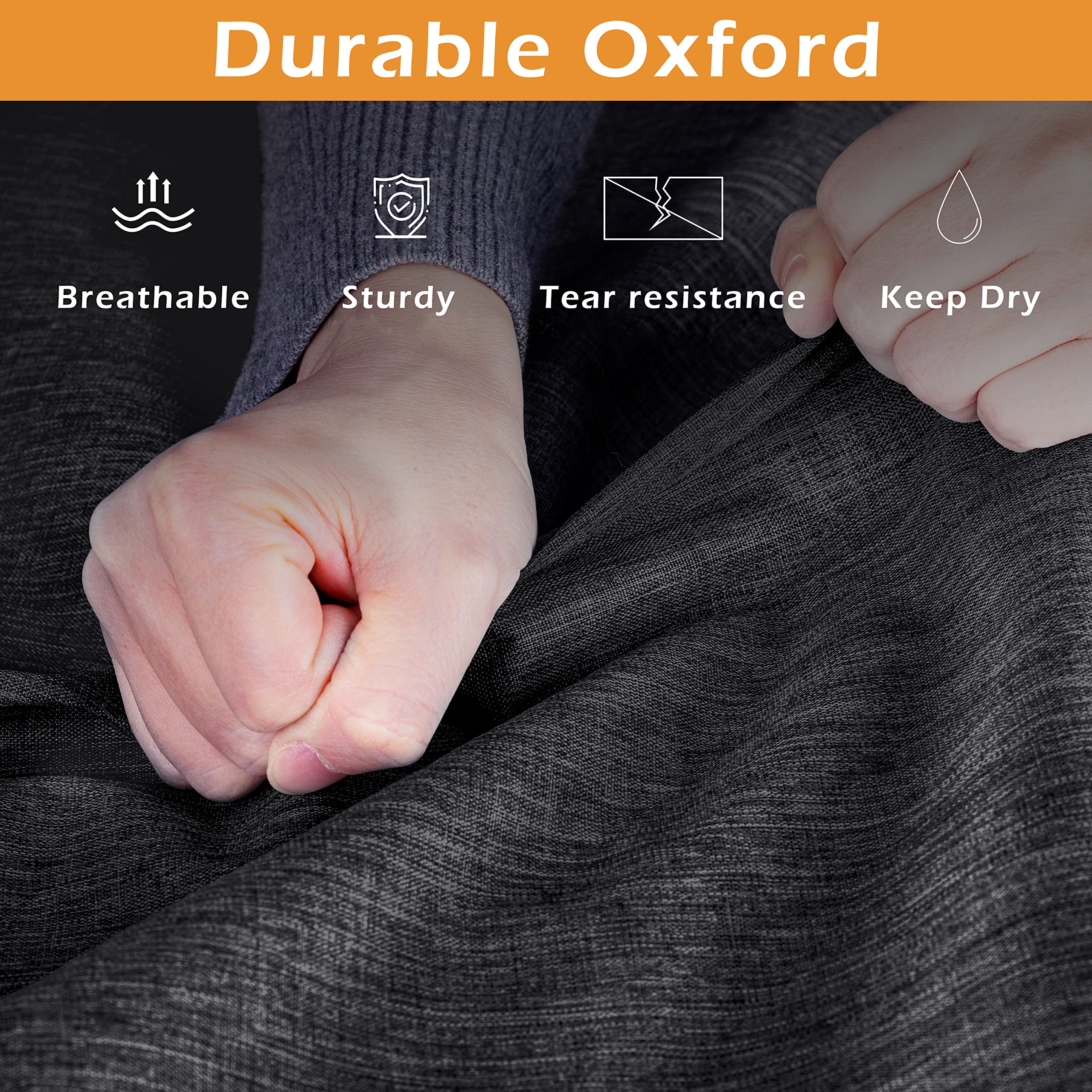 Foto 4 pulgar | Bolsa Para Ropa Misslo, Tela Oxford Impermeable De 43 Pulgadas, Negra - Venta Internacional.