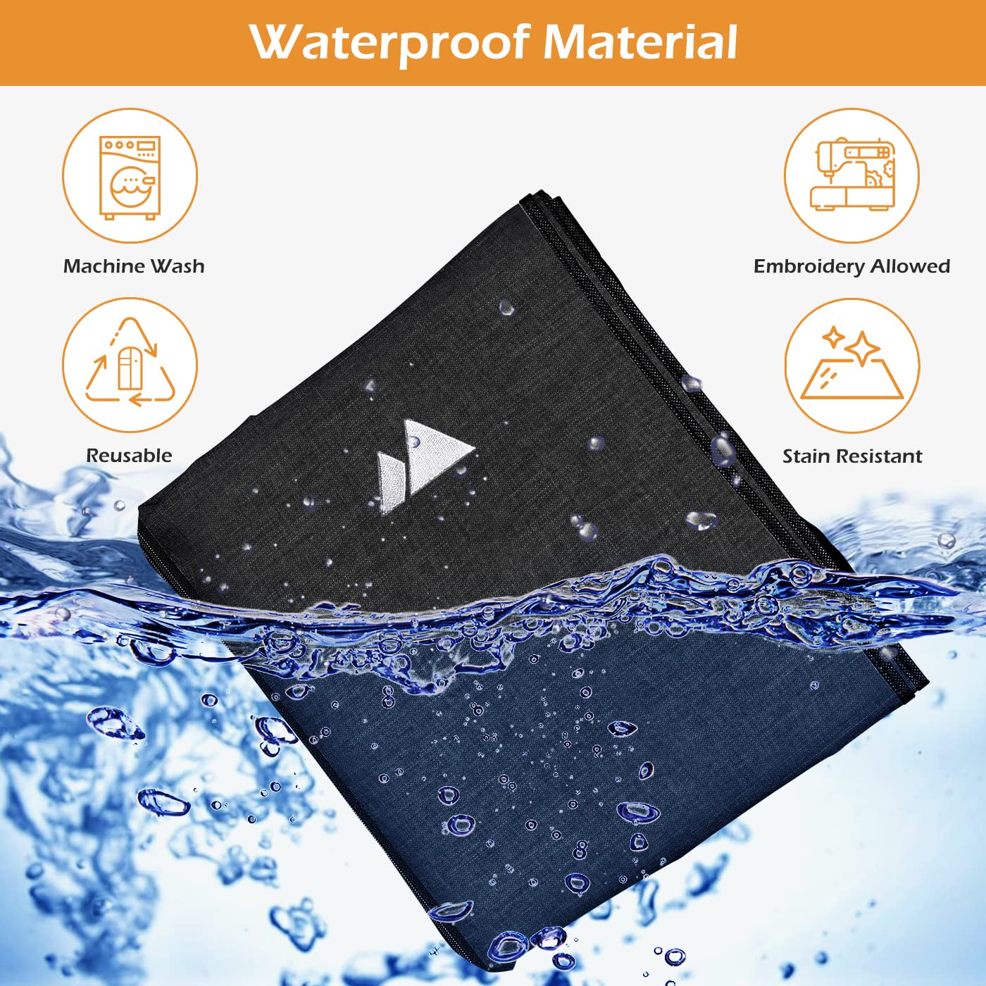 Foto 6 pulgar | Bolsa Para Ropa Misslo, Tela Oxford Impermeable De 43 Pulgadas, Negra - Venta Internacional.