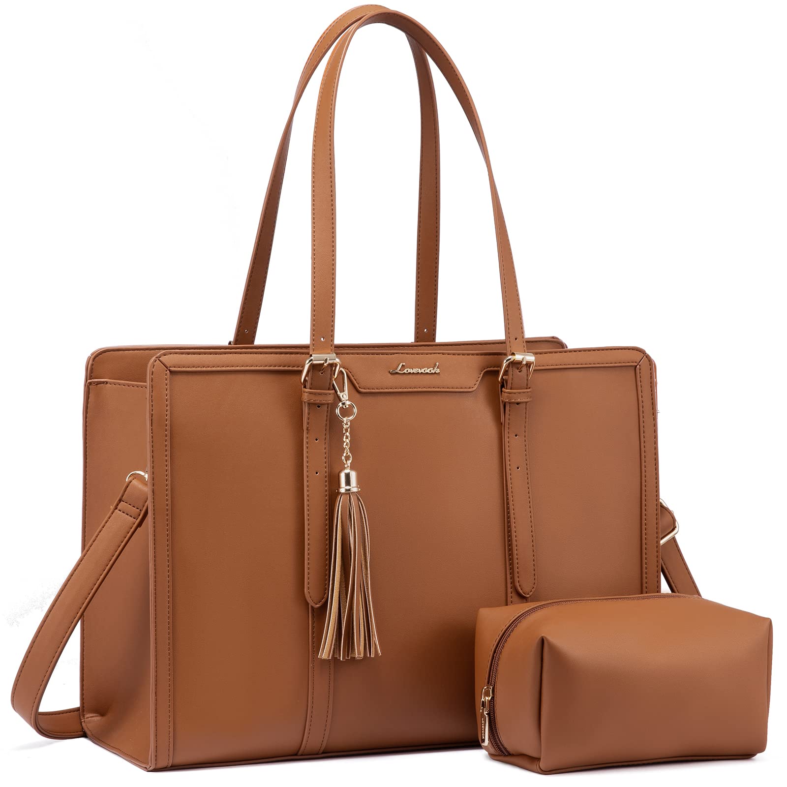 Foto 2 pulgar | Bolsa Para Portátil Lovevook Para Mujer De 15.6 Pulgadas, Piel Sintética Impermeable - Venta Internacional.