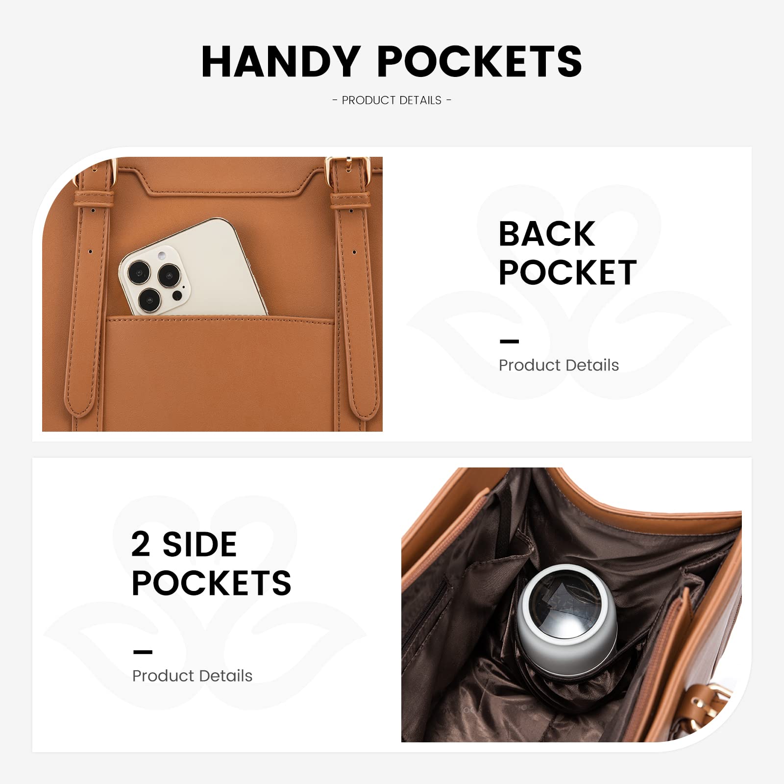 Foto 6 pulgar | Bolsa Para Portátil Lovevook Para Mujer De 15.6 Pulgadas, Piel Sintética Impermeable - Venta Internacional.