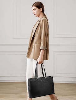 Foto 7 | Bolso De Mano Para Portátil Lovevook, De Piel Impermeable, 15.6 Pulgadas, Negro, Para Mujer - Venta Internacional.