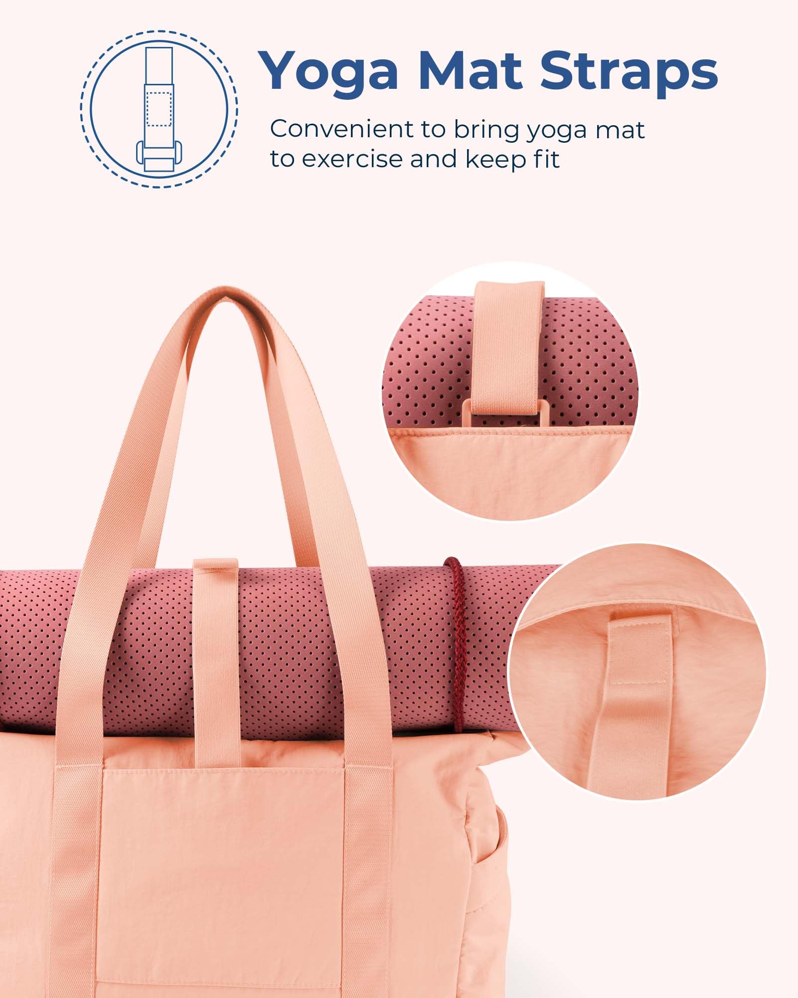 Foto 5 pulgar | Bolsa Bagsmart Para Mujer Con Cremallera, Bolsa De Gimnasio De 1,32 Libras - Venta Internacional.