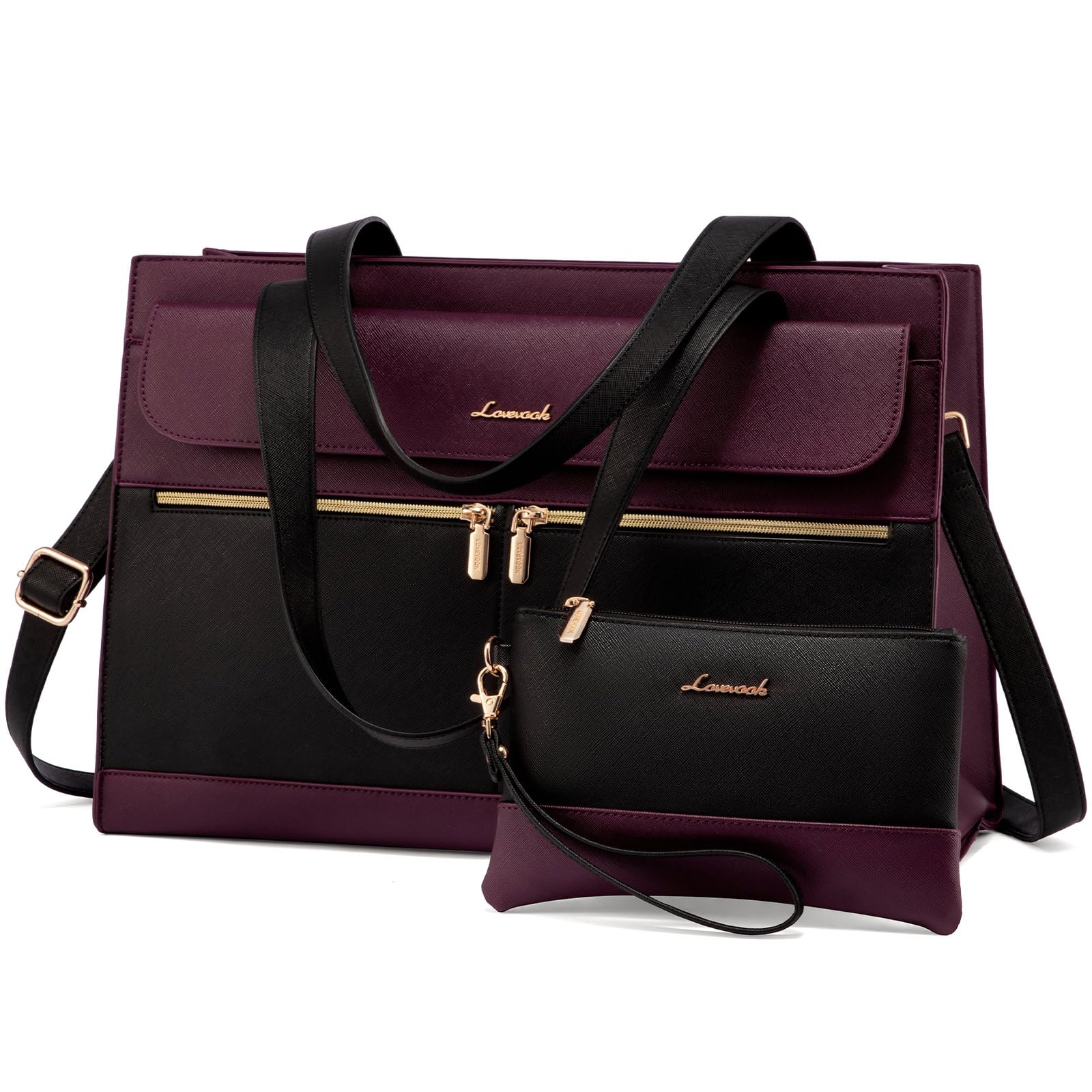 Foto 2 pulgar | Bolsa Para Portátil Lovevook Para Mujer De 15.6 Pulgadas, Piel Impermeable - Venta Internacional.