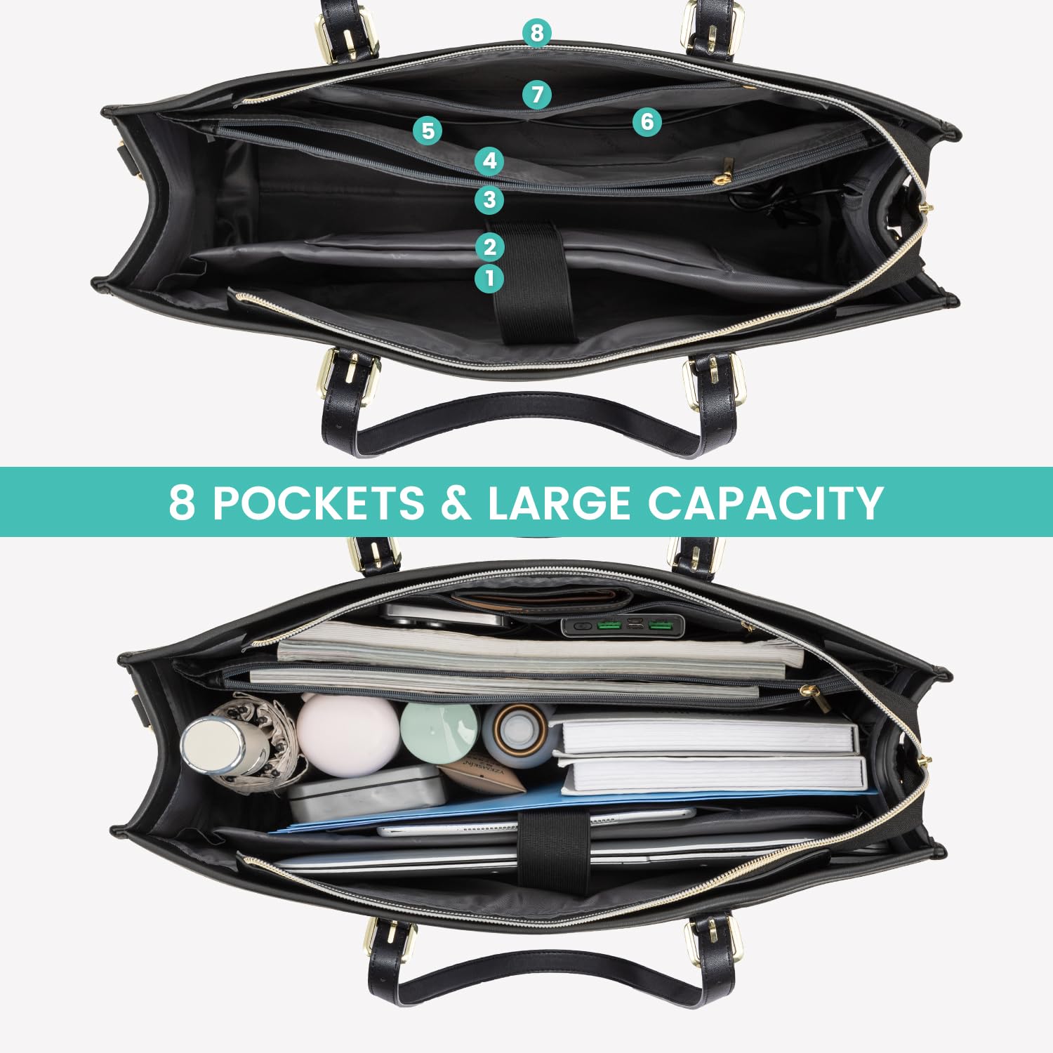 Foto 8 pulgar | Bolsa Para Portátil Lovevook Para Mujer De 17.3 Pulgadas Con Bolso De Mano, Juego De 2 Piezas - Venta Internacional.