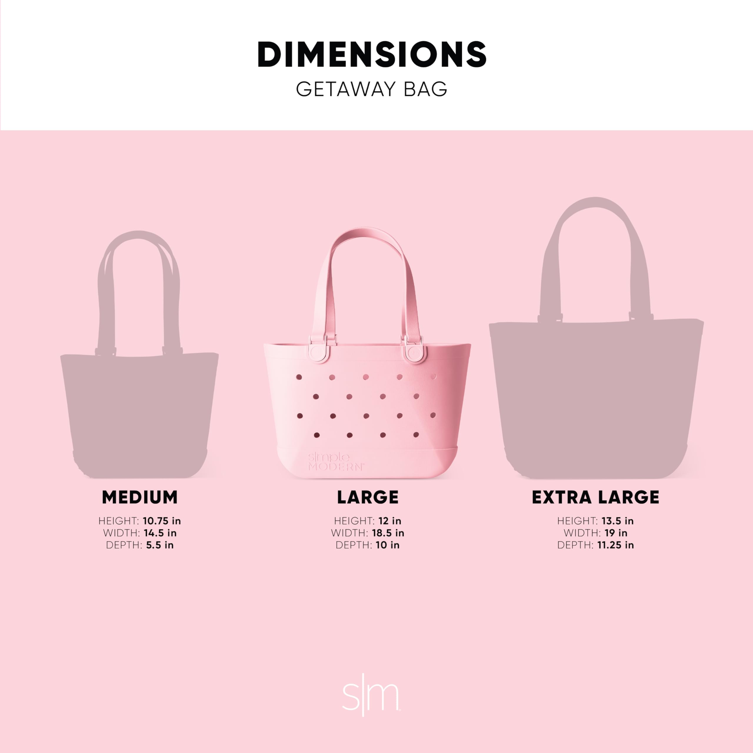Foto 4 pulgar | Bolsa De Playa Simple Modern Getaway, De Goma, Impermeable, Rubor - Venta Internacional.