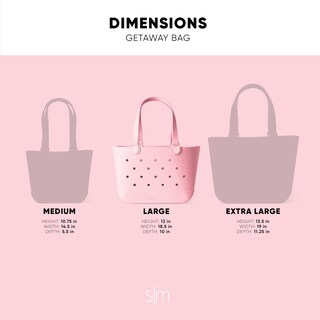 Foto 3 | Bolsa De Playa Simple Modern Getaway, De Goma, Impermeable, Rubor - Venta Internacional.