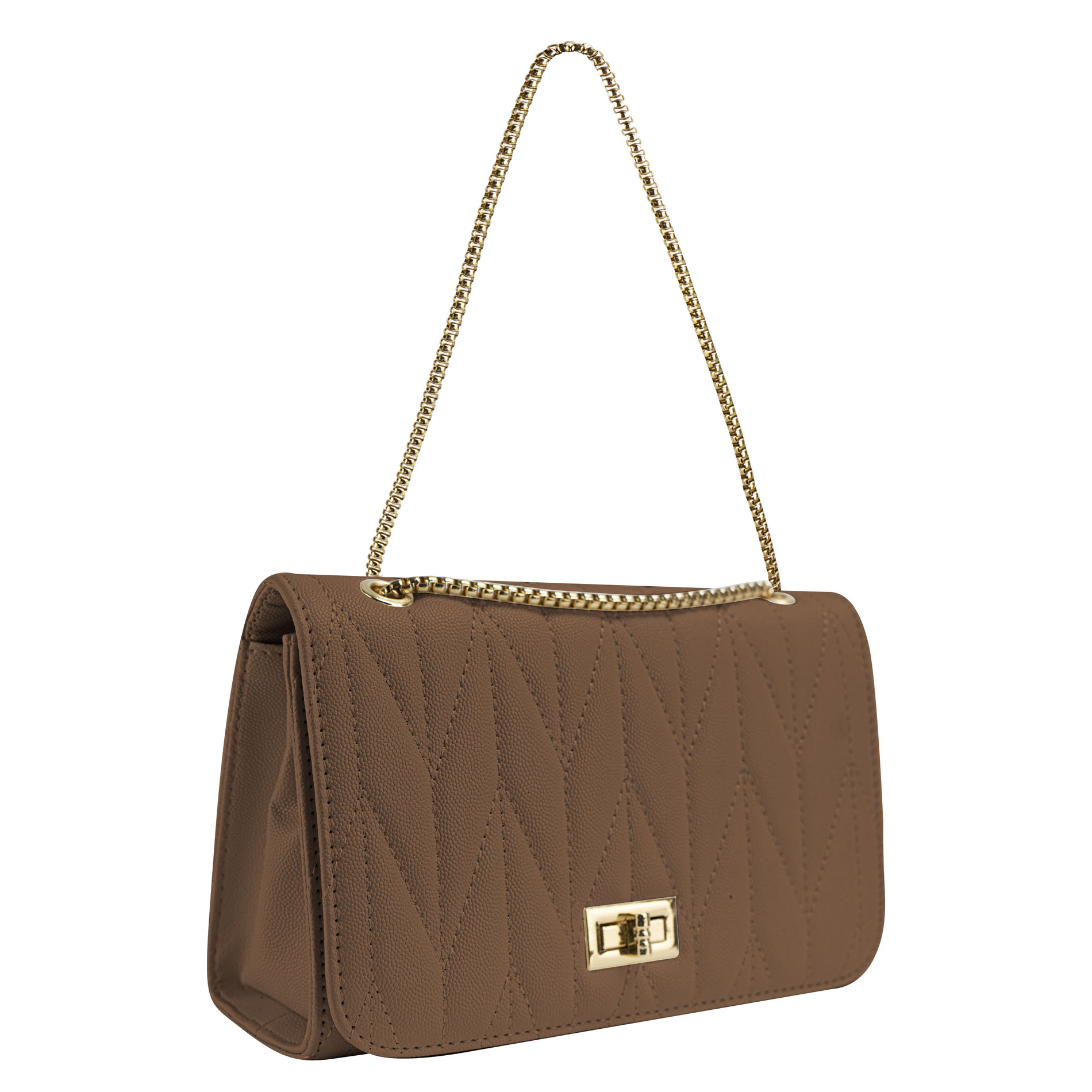 Foto 2 | Bolso Para Dama Cognac Lichi Trigo Sintetico Andalucia Nueva Imagen