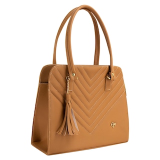 Foto 2 | Bolso Para Dama Camel Torino Capitonado Sintetico Karime Nueva Imagen