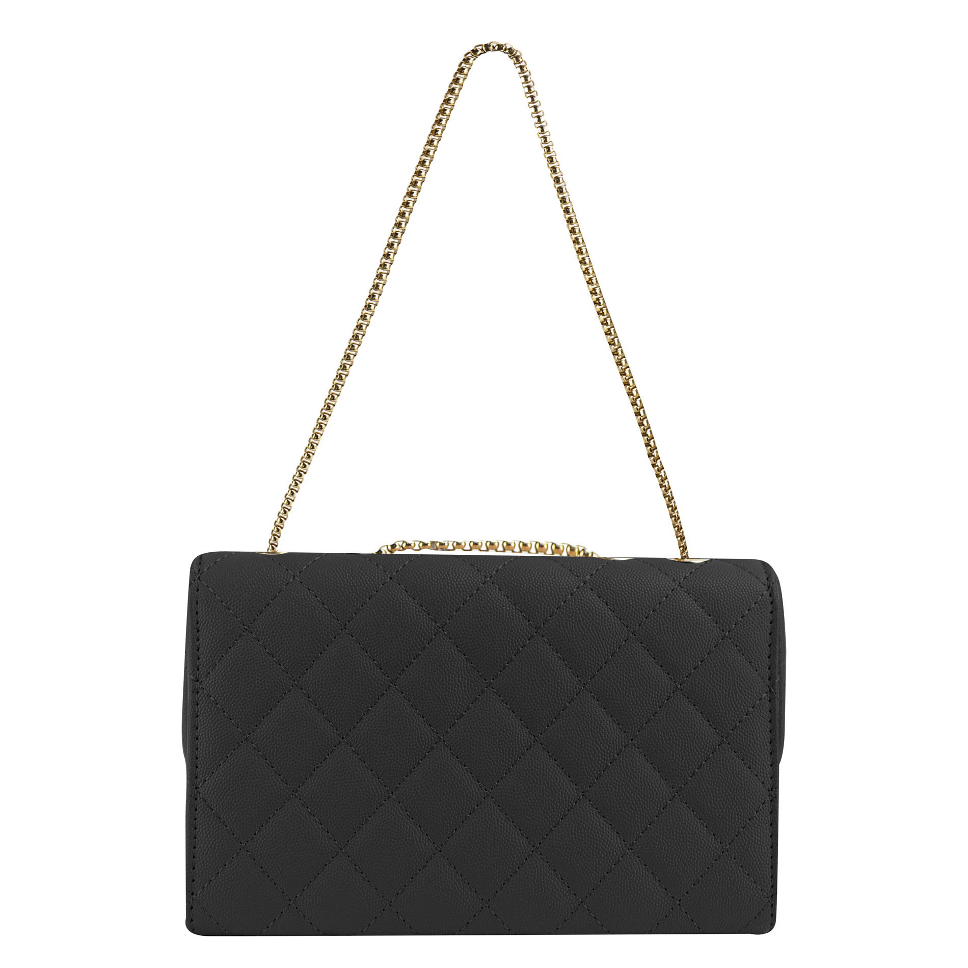 Foto 3 | Bolso Para Dama Negro Lichi Rombos Sintetico Andalucia Nueva Imagen