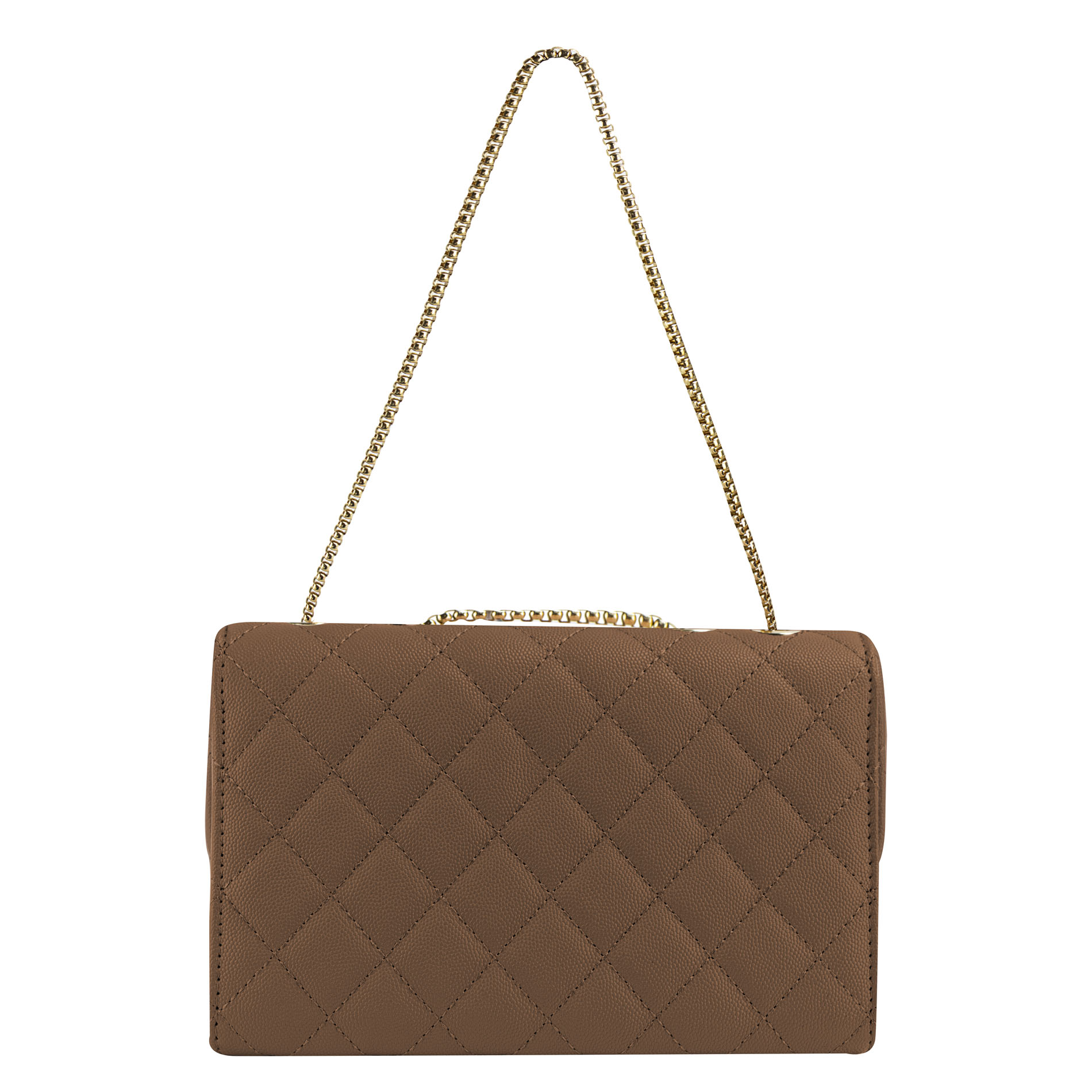 Foto 4 pulgar | Bolso Para Dama Cognac Lichi Rombos Sintetico Andalucia Nueva Imagen