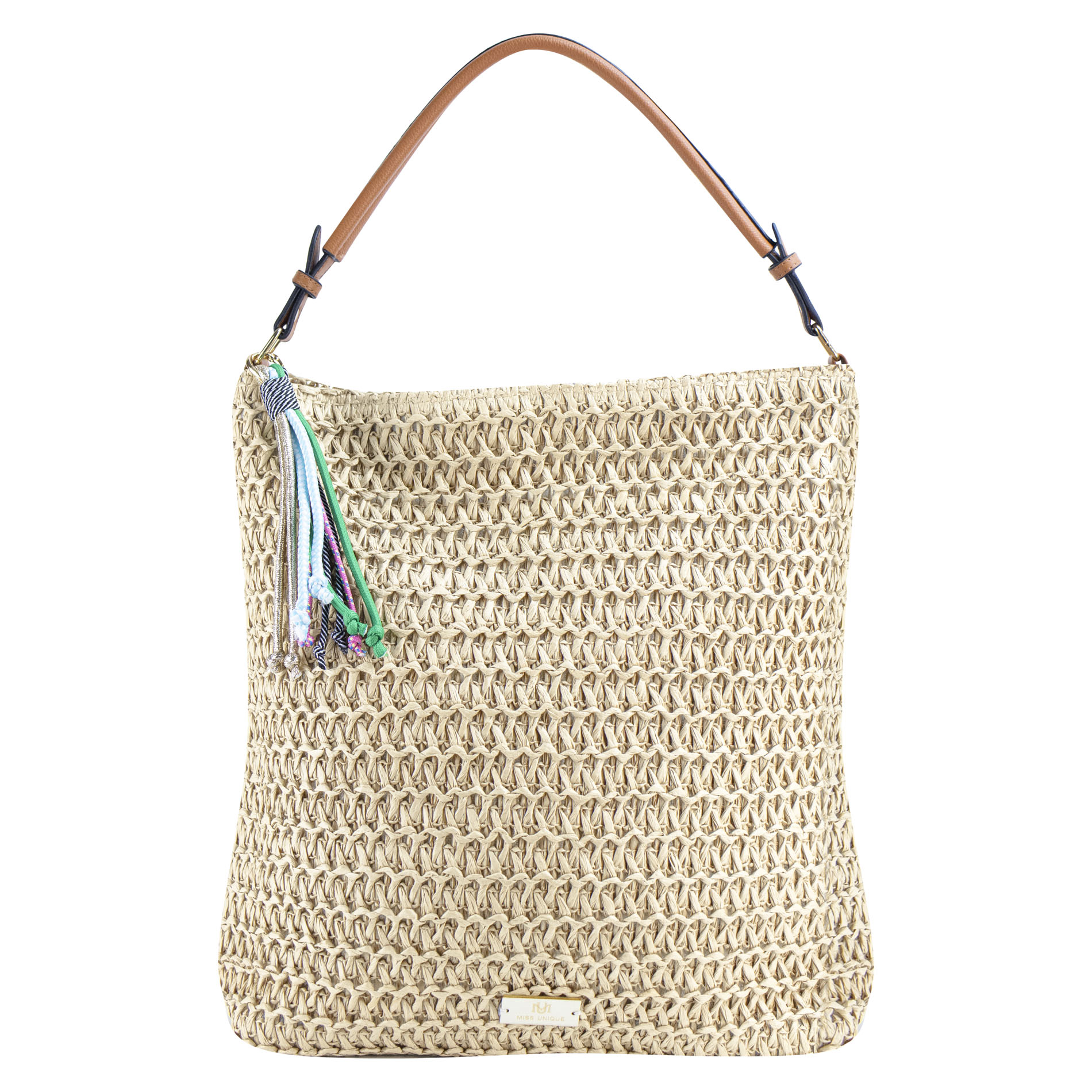Foto 1 | Bolso Para Dama Beige Yute Tejido Textil/sintetico Tania Nueva Imagen