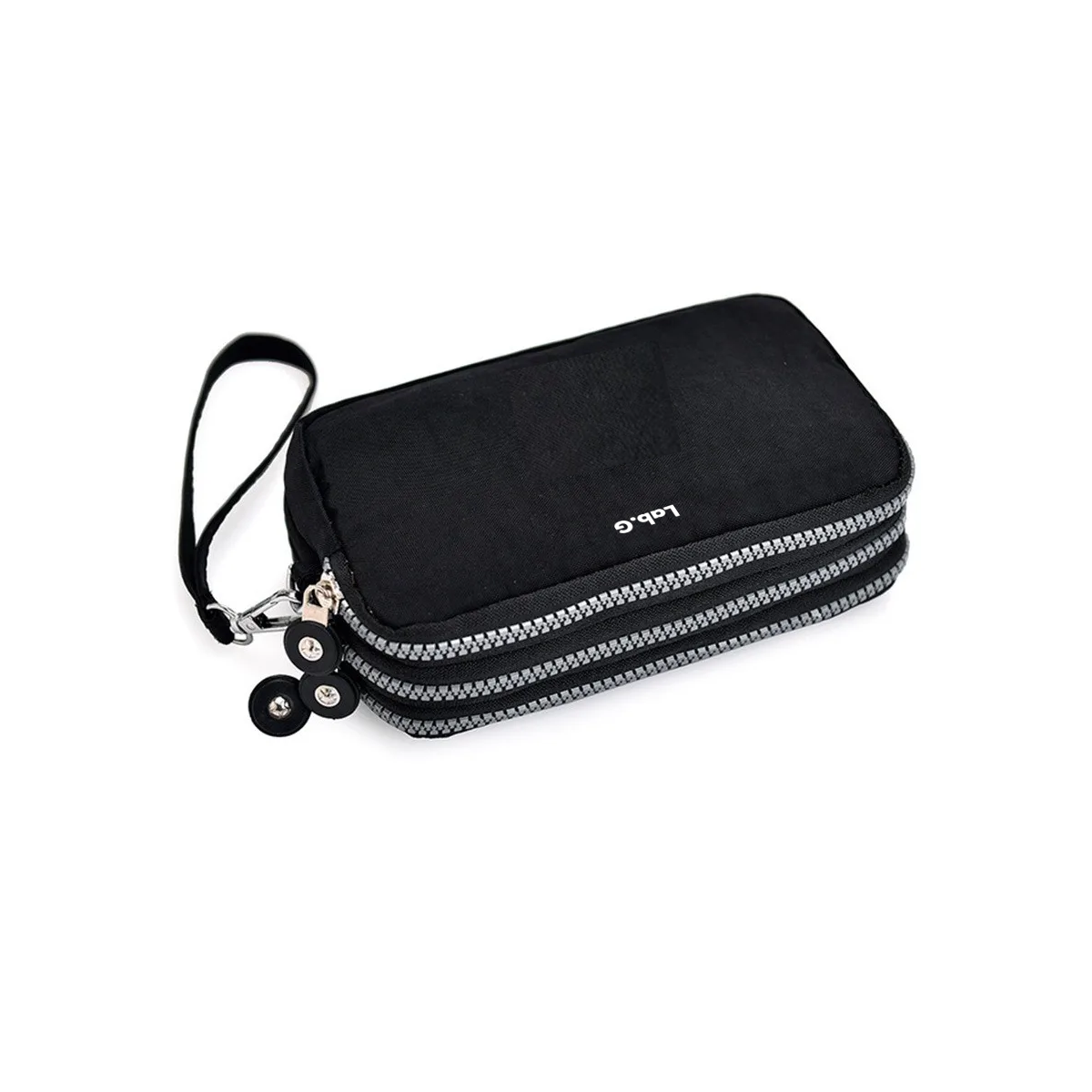 Foto 2 pulgar | Bolsa Mano Cartera Tres Capas Organizador Monedero Mujer Lab.g Negro