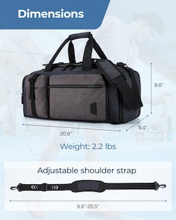 Foto 6 | Bolsa Deportiva Bagsmart, Bolsa De Gimnasio Para Hombre Con Compartimento Para Portátil - Venta Internacional.
