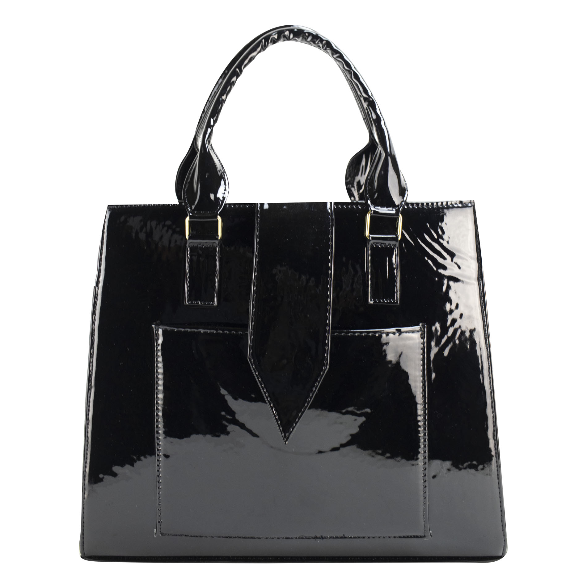 Foto 1 | Bolso Para Dama Negro Charol Sintetico Yuriko Nueva Imagen