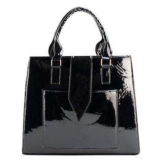 Foto 1 | Bolso Para Dama Negro Charol Sintetico Yuriko Nueva Imagen