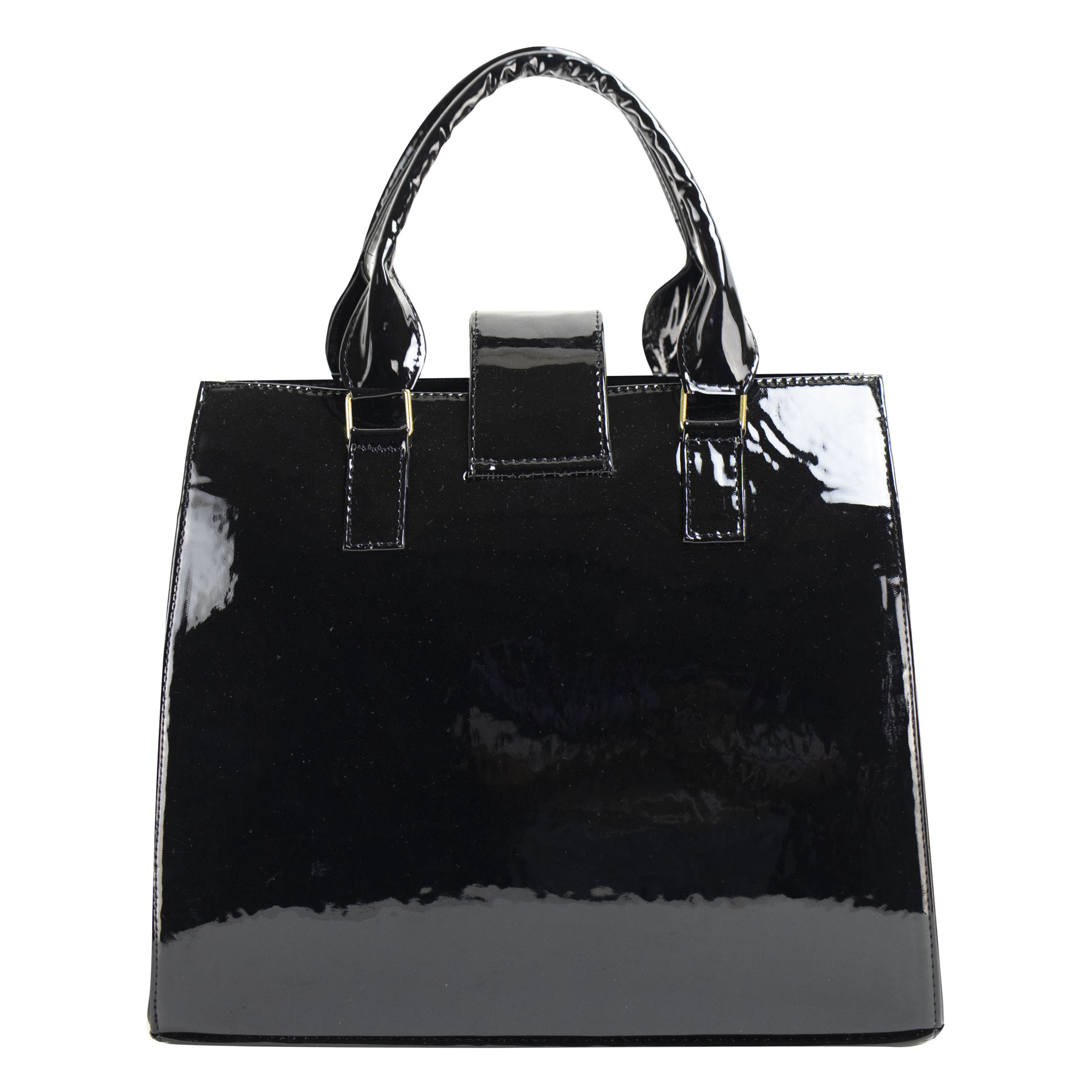 Foto 4 pulgar | Bolso Para Dama Negro Charol Sintetico Yuriko Nueva Imagen