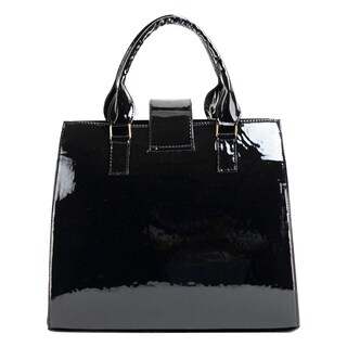 Foto 3 | Bolso Para Dama Negro Charol Sintetico Yuriko Nueva Imagen