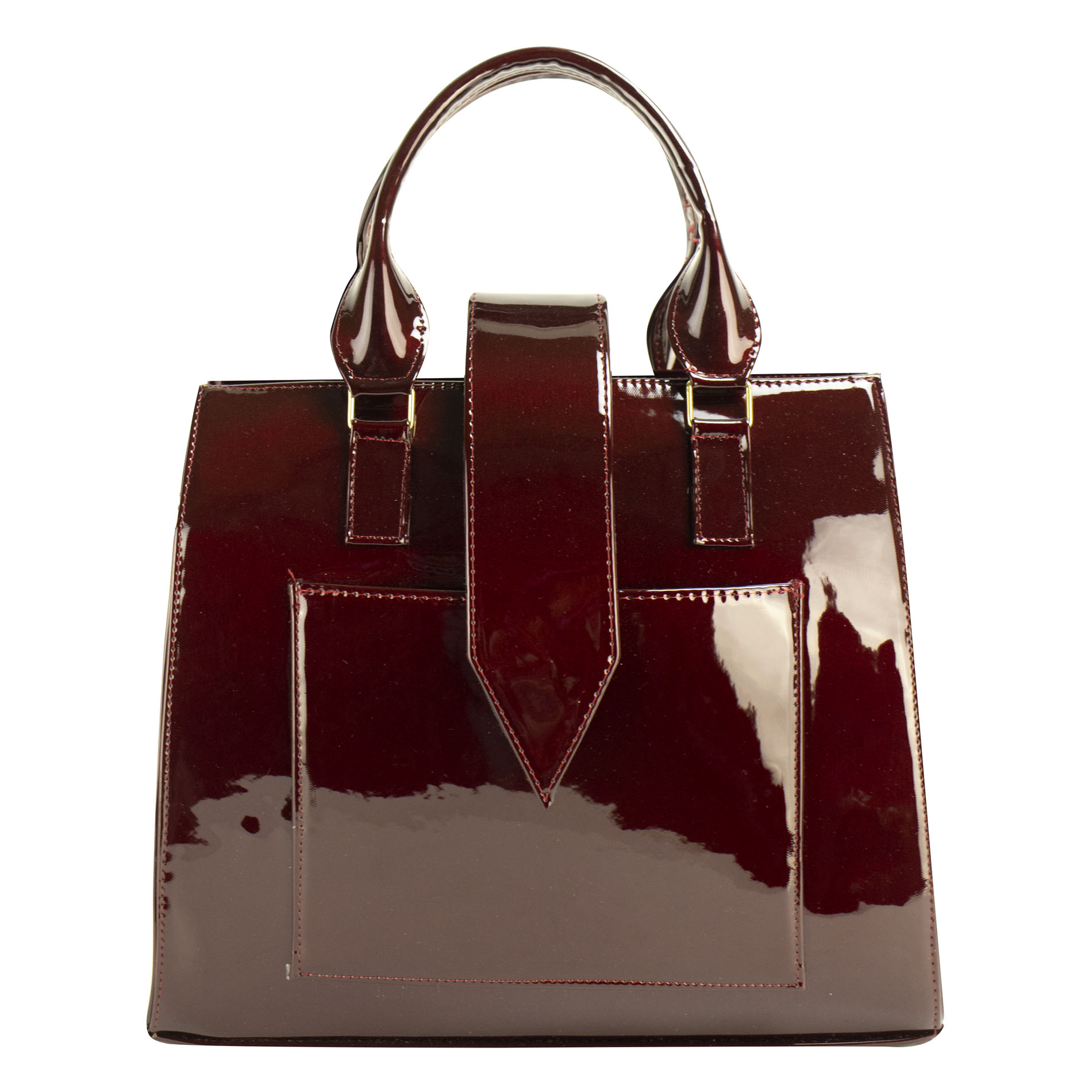 Foto 1 | Bolso Para Dama Merlot Charol Sintetico Yuriko Nueva Imagen