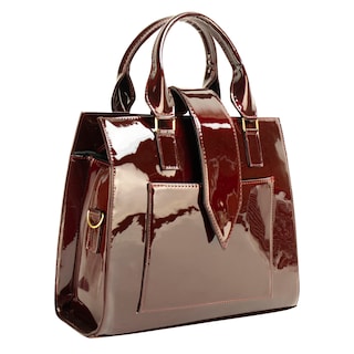 Foto 2 | Bolso Para Dama Merlot Charol Sintetico Yuriko Nueva Imagen