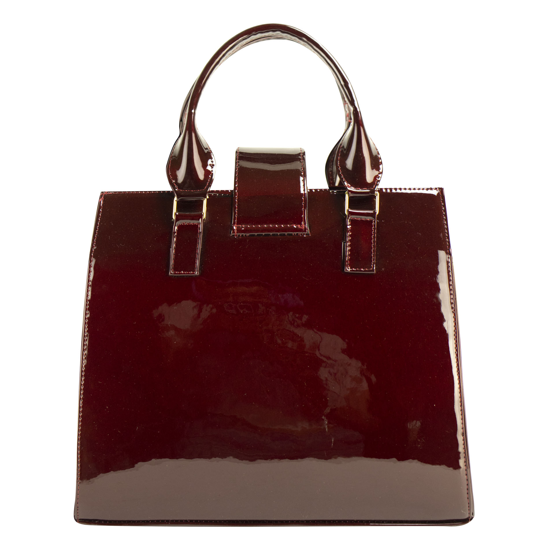 Foto 4 pulgar | Bolso Para Dama Merlot Charol Sintetico Yuriko Nueva Imagen