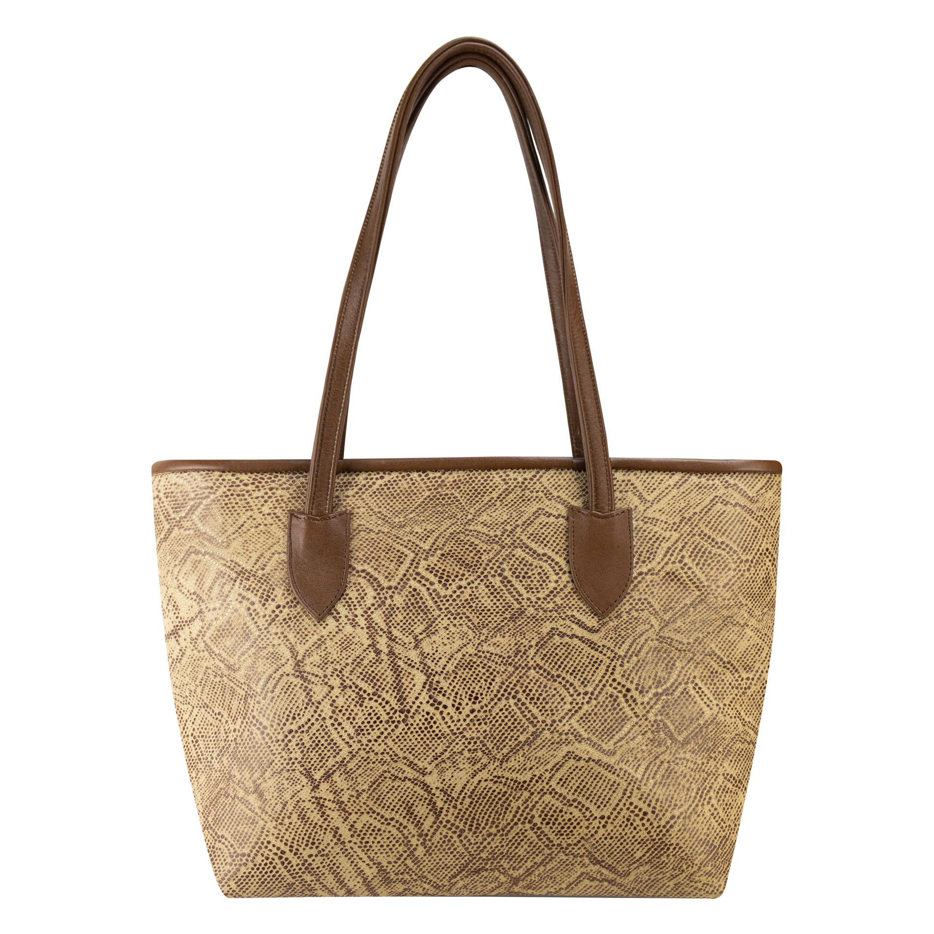 Foto 1 | Bolso Para Dama Beige Piel Vibora Chamoy Piel 100% Ramona Nueva Imagen