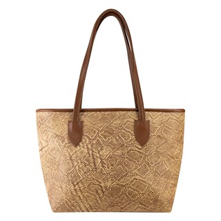 Foto 1 | Bolso Para Dama Beige Piel Vibora Chamoy Piel 100% Ramona Nueva Imagen