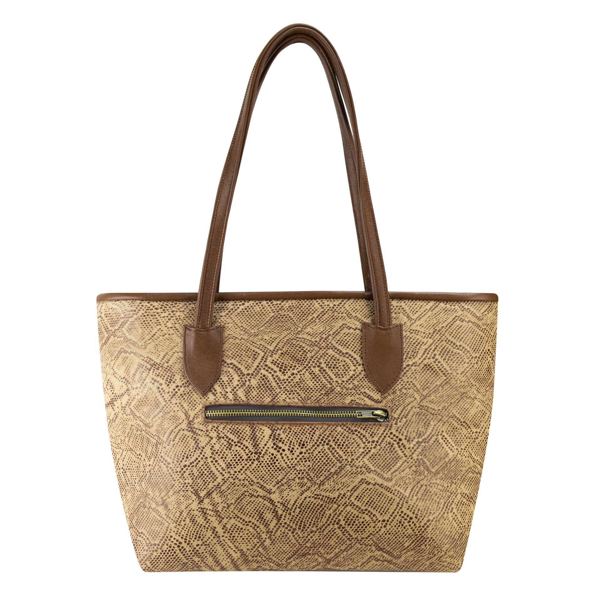 Foto 4 pulgar | Bolso Para Dama Beige Piel Vibora Chamoy Piel 100% Ramona Nueva Imagen