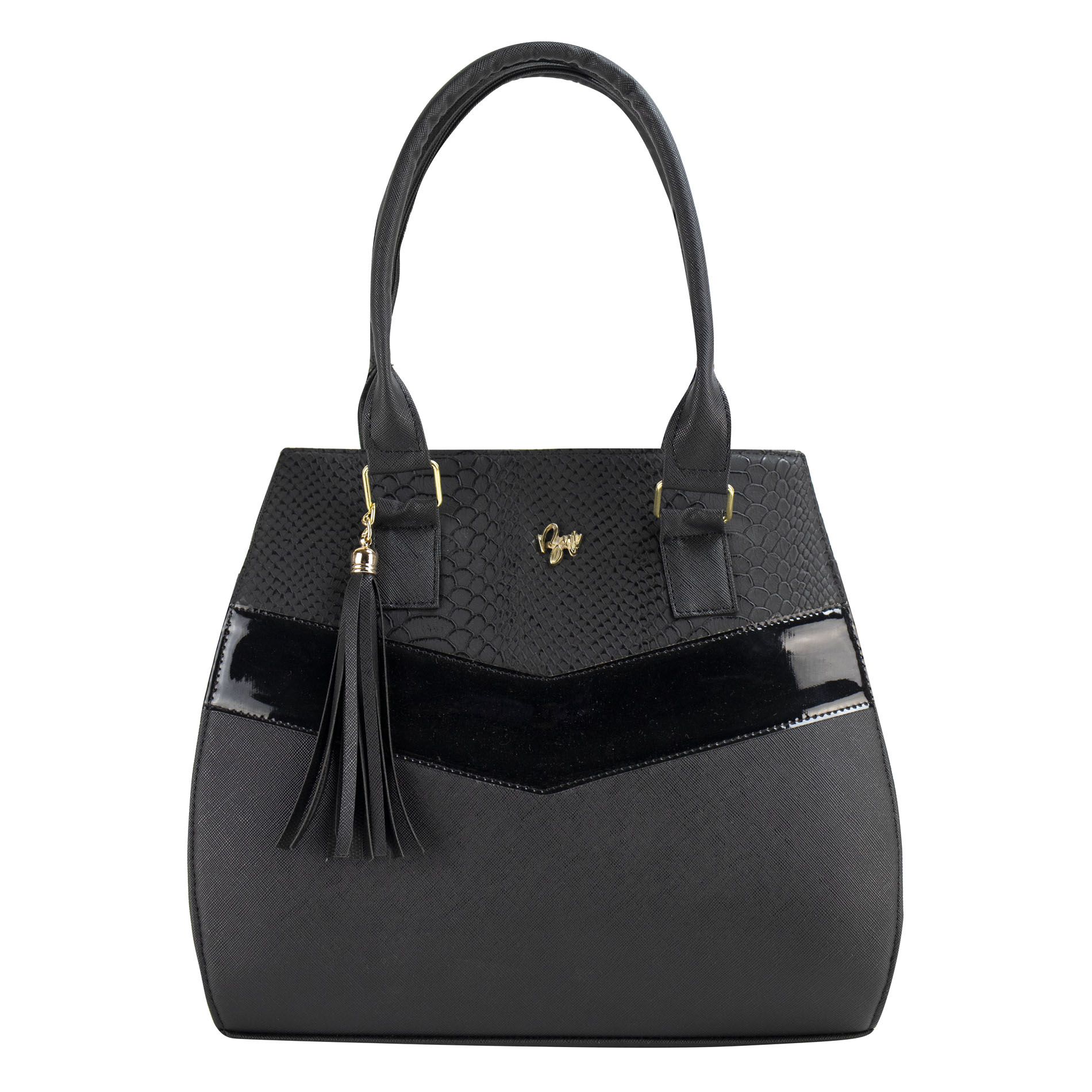 Foto 1 | Bolso Para Dama Negro Vibora Sintetico Daniell Nueva Imagen