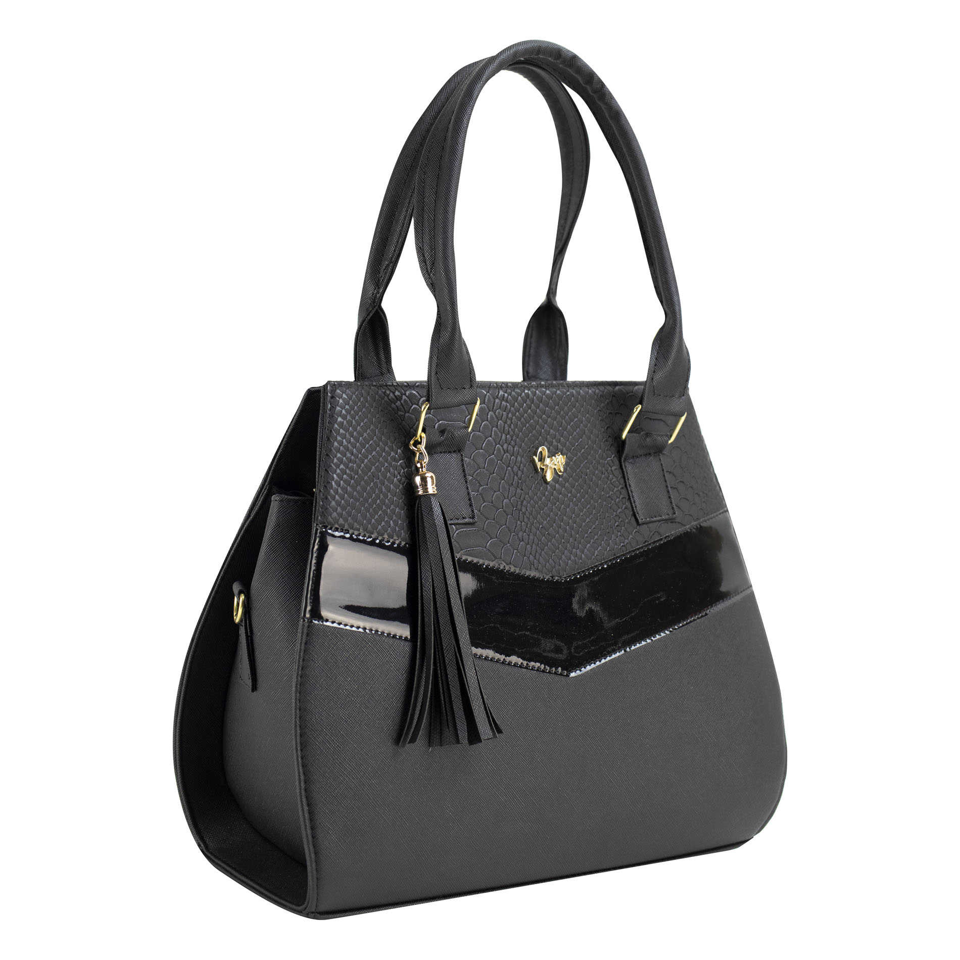 Foto 2 | Bolso Para Dama Negro Vibora Sintetico Daniell Nueva Imagen