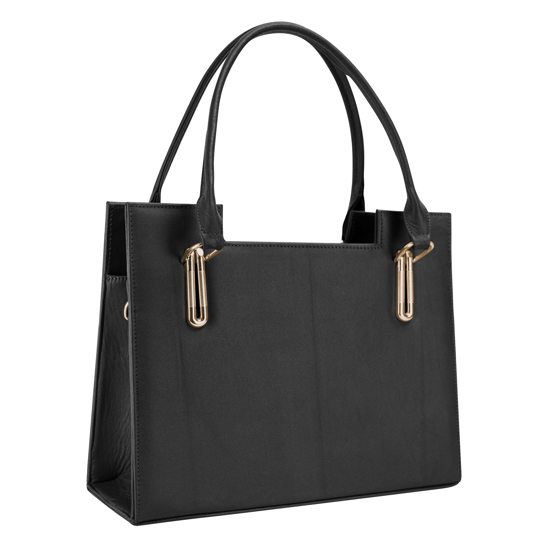 Foto 2 | Bolso Para Dama Negro Piel Piel Carlota Nueva Imagen