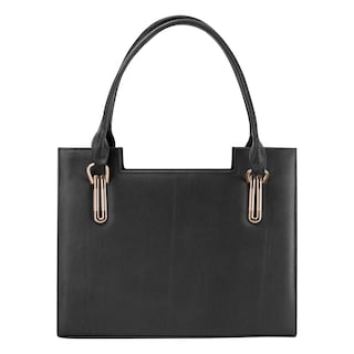 Foto 3 | Bolso Para Dama Negro Piel Piel Carlota Nueva Imagen