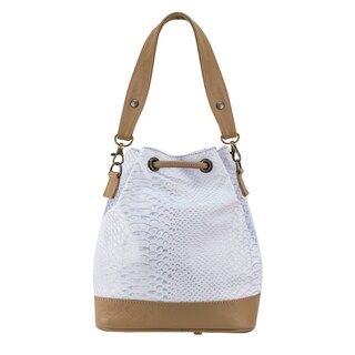 Foto 3 | Bolso Para Dama Blanco Piel Vibora Nuez Piel 100% Mini Emmy Nueva Imagen