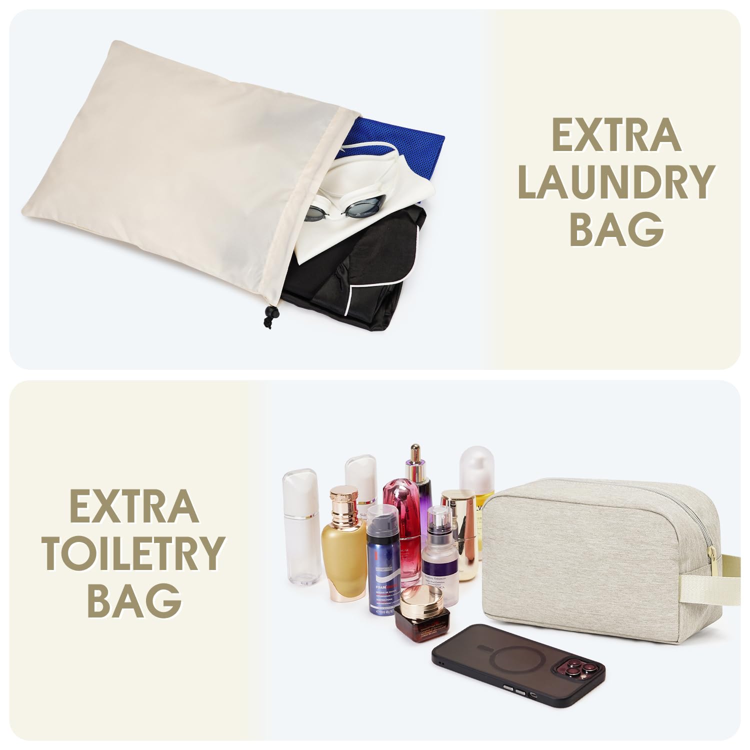Foto 7 pulgar | Bolsa De Viaje Wandf Para Spirit Airlines Con Puerto Usb, Color Beige - Venta Internacional.