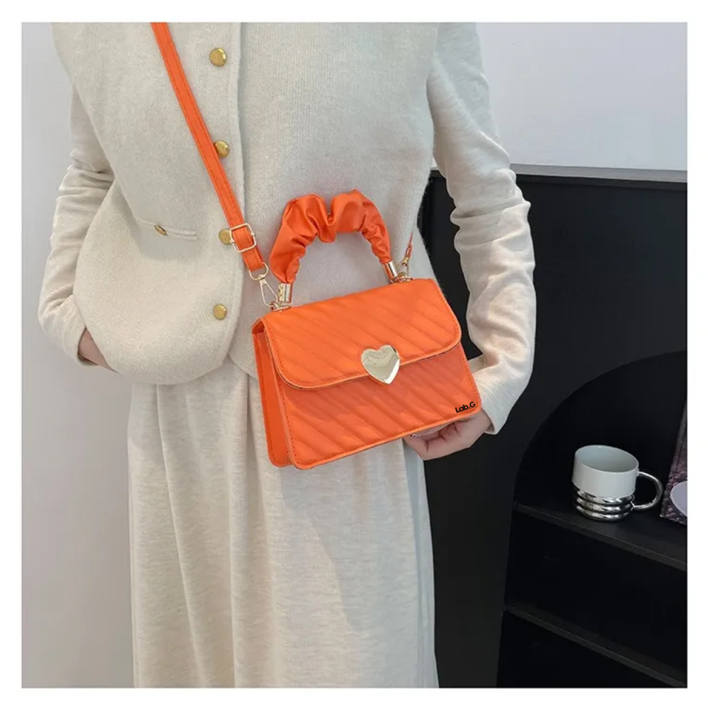 Foto 4 pulgar | Bolso De Mano Con Un Solo Hombro Moda Y Elegante Para Mujer Lab.g,  Naranja