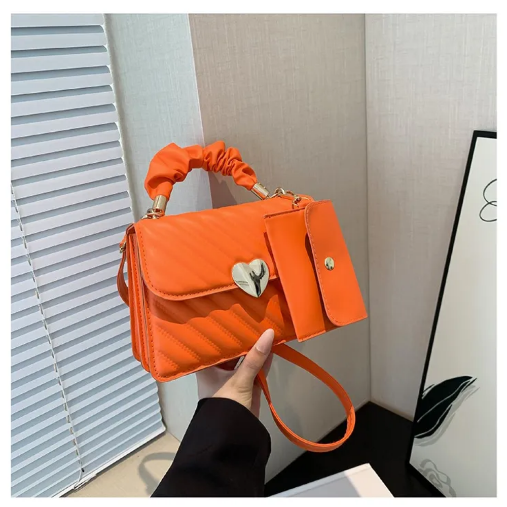 Foto 5 pulgar | Bolso De Mano Con Un Solo Hombro Moda Y Elegante Para Mujer Lab.g,  Naranja